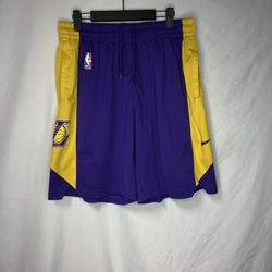 Los Angeles Lakers Official Practice Shorts Mens XL Purple Nike
