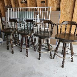 Bar Stools (4 Wooden)