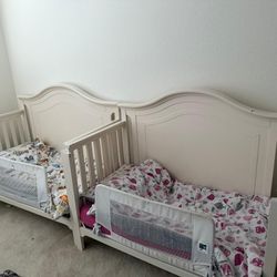 Cribs With Rail Guard And Mattress 