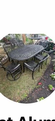 Cast Aluminum Patio Dining Set