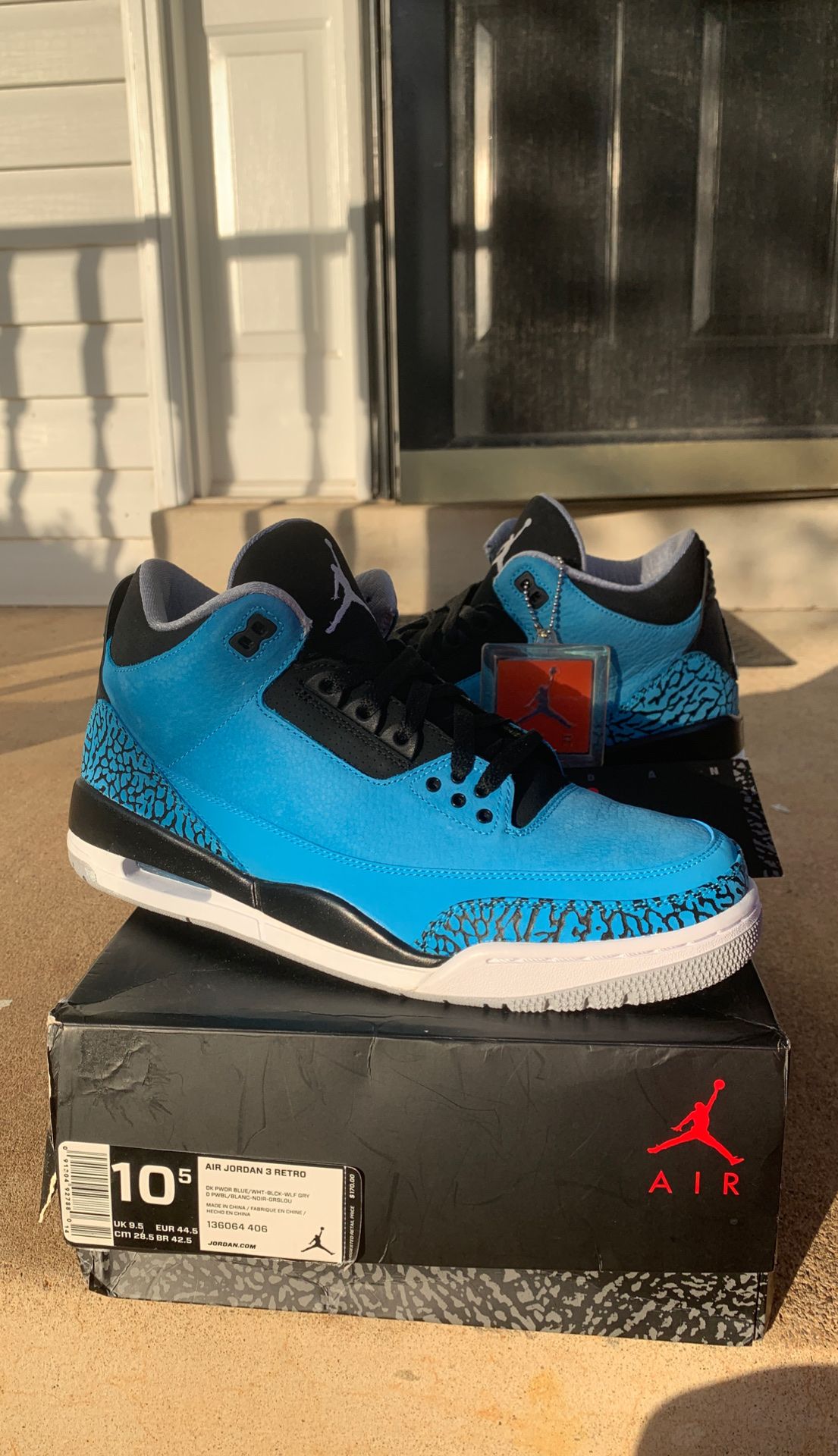 jordan retro 3 powder blue