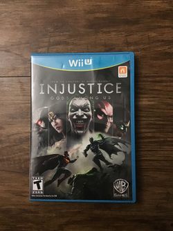 Wii U Injustice Gods among us game