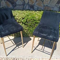 Black Bar Stools With Gold Legs