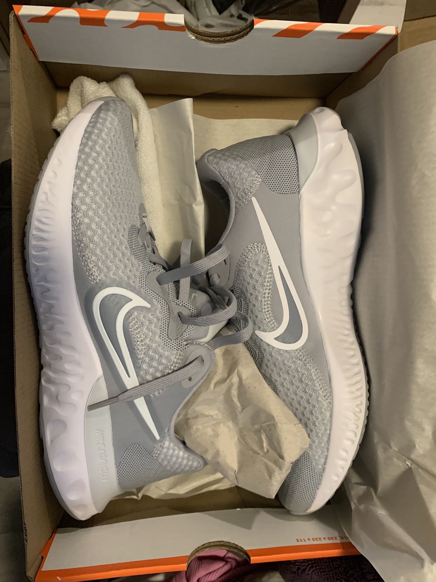 Women's Nike Renew Run Gray Running Shoes