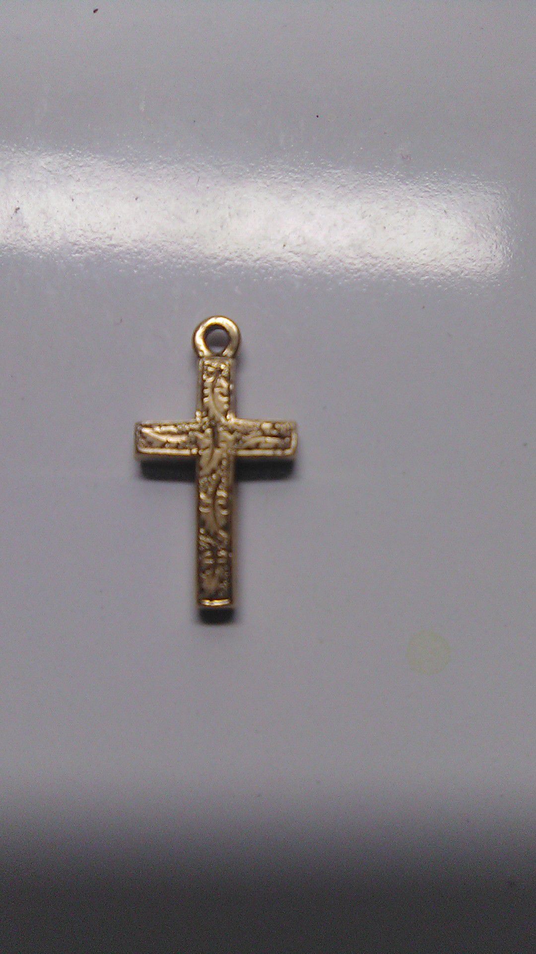 Vintage Cross Charm, plus ull get a free chain to