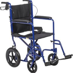 Drive Medical Transport Wheelchair Brand New Hand Brake Leg Rest Light Weight Wheel Chair 