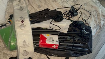 Complete LINCO Photography Studio Lighting & Backdrop Kit
