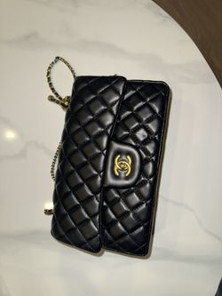 Black Leather Purse