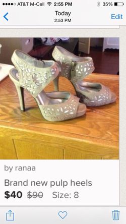Brand new pulp heels