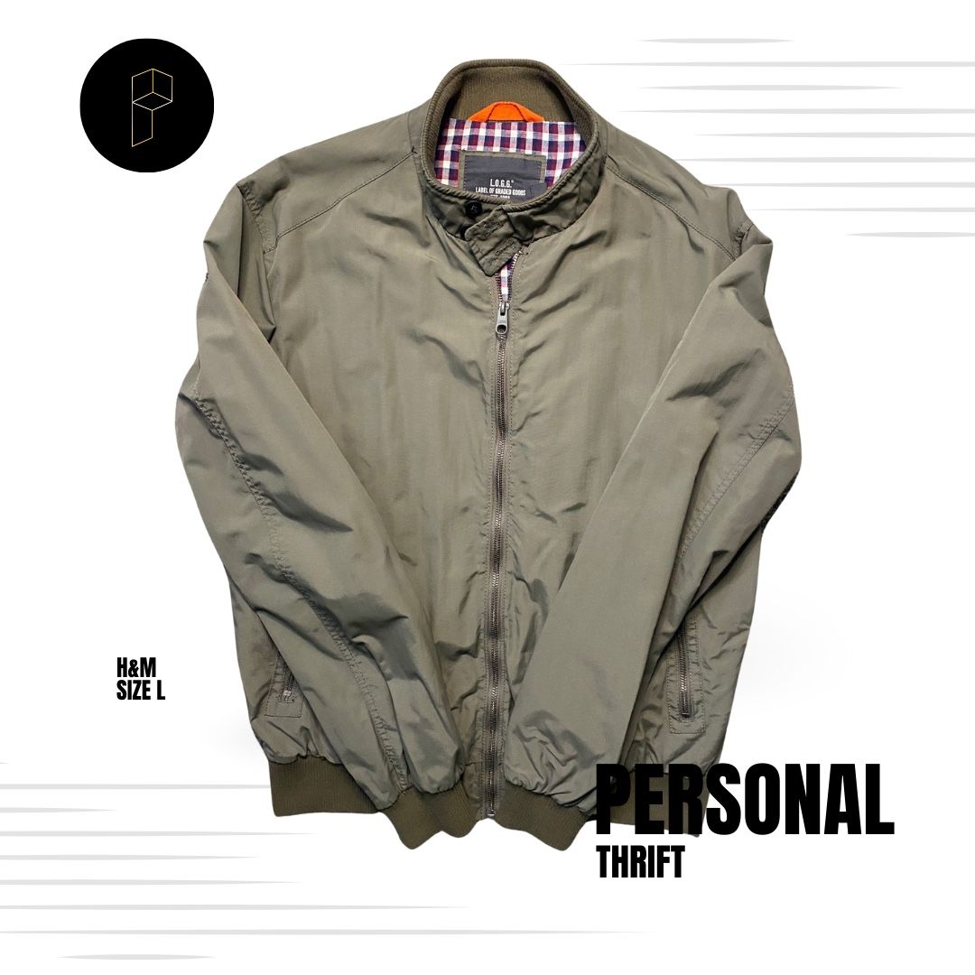 H&M Men’s Jacket Size Large Olive Green