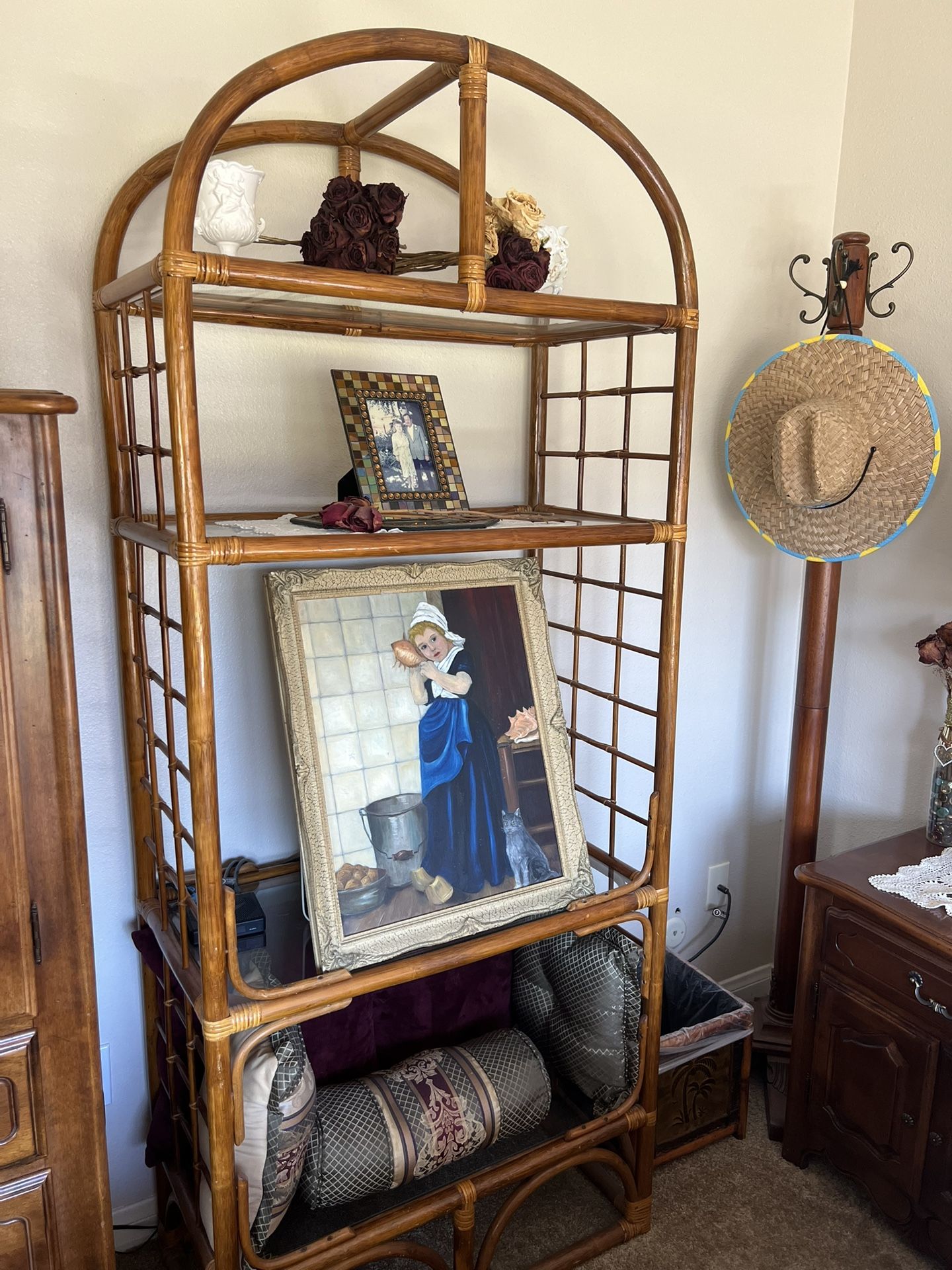 Antique Rittan Book Case