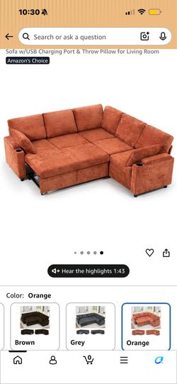 Orange couch