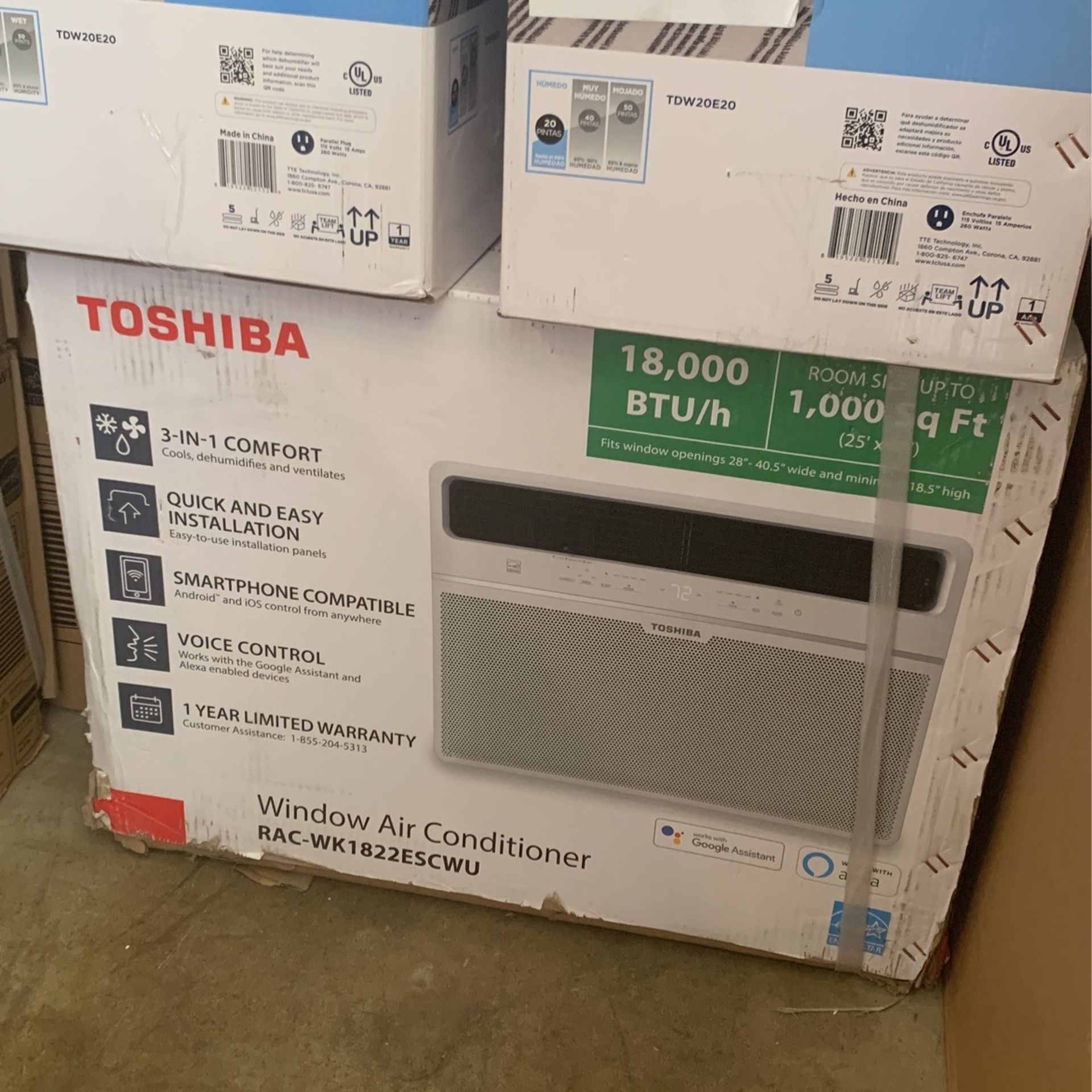 Window Air Conditioner 18,000 BTU