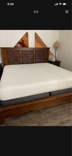 King Mattress, Box Springs, headboard and dresser