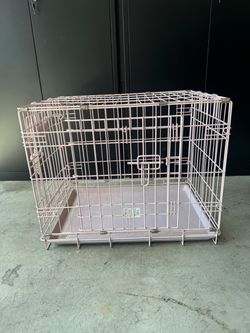 Pink animal cage
