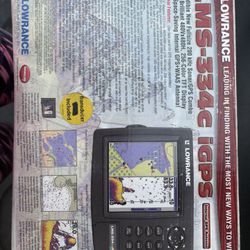 Fish Finder - Head Unit Only W/ Mount -  LMS-334C iGPS 