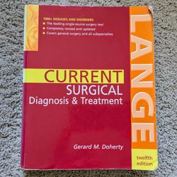 CURRENT Surgical Diagnosis and Treatment Edition: 12th edition paperback guide for medical students