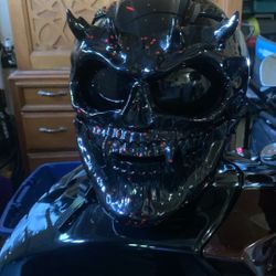 Splatter blood helmet