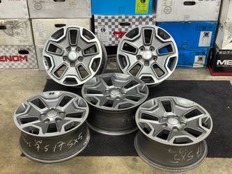 Jeep Rims Wheels 17 Inch 7.50 Inch wide Factory 5 Lugs Bolt Pattern 5 inch 127 mm Set Of 5