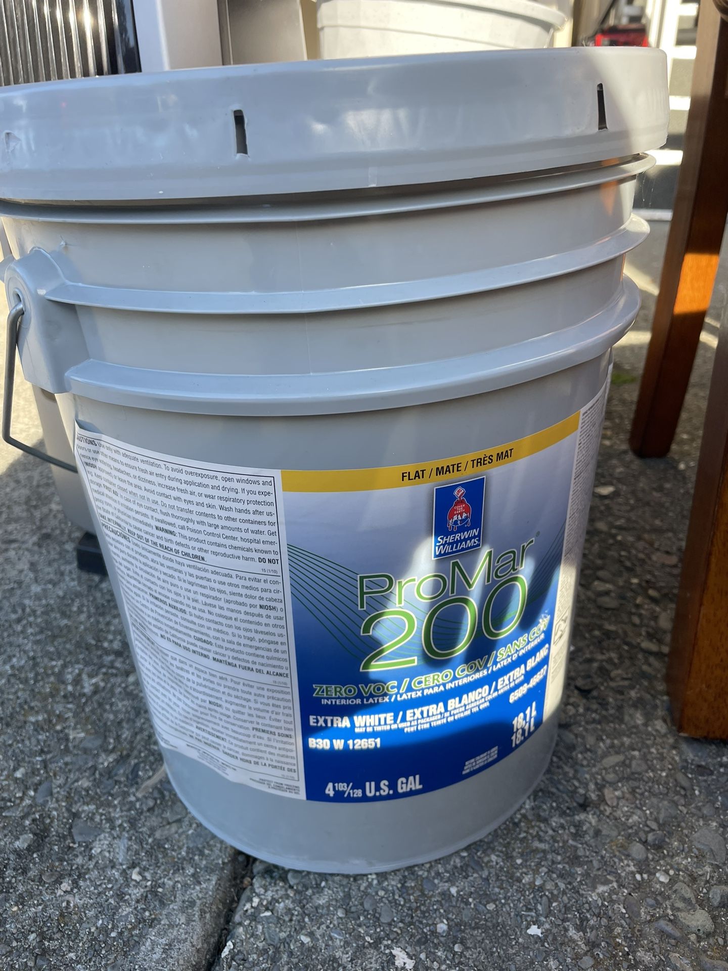 (2) 5 Gallon ProMar 200 Sherwin Williams interior Paint.