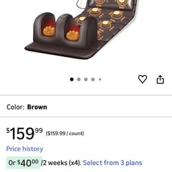 Vibrating massage mat