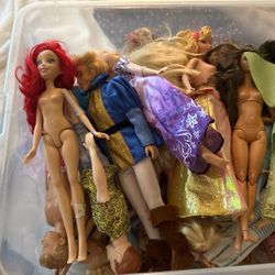 Bin Of Vintage Barbies 