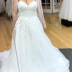 Camille La Vie White Wedding Dress