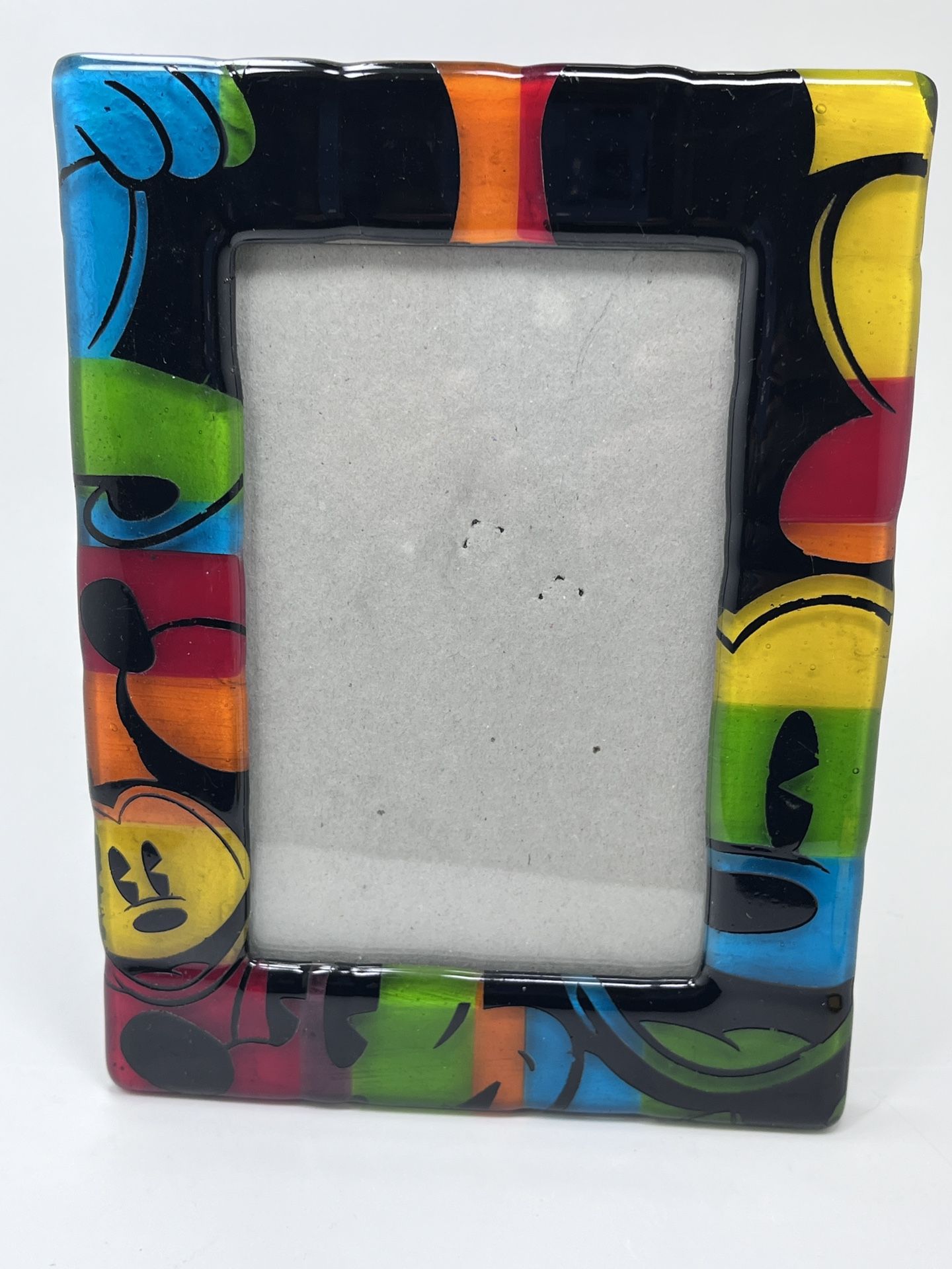 Disney Parks Mickey Mouse Glass 4x6 Picture Frame