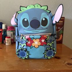 Stitch Leather Backpack 