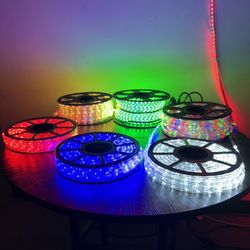 Brand New LED Rope Light Outdoor Indoor Waterproof Cuttable (6 colors to choose) Starting at $25