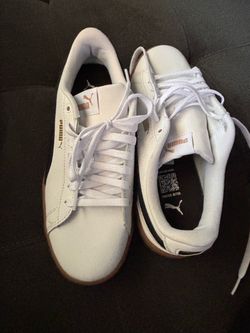Puma White Low-Top Sneakers