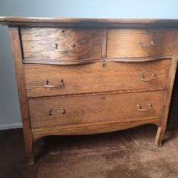 Dresser, Oak, Vintage/antique 