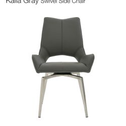 Kalia Gray Swivel Side Chair  6 CHAIRS