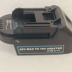 Adaptador de batería DM18M con enchufe de carga USB y tipo C compatible con baterías Dewalt de 20 V y Milwaukee de 18 V, convierte a baterías Makita d