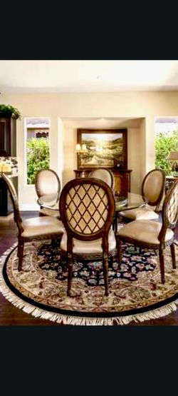 Kitchen table and six chairs
