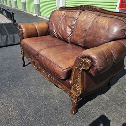 Camel Leather couch