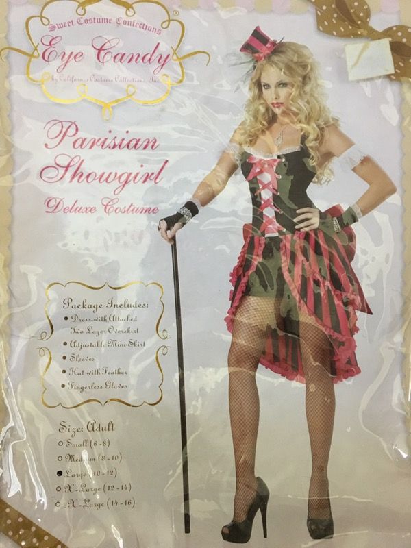 Halloween 👻 Women or Teen Parisian Showgirl Costume