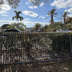 Solid Galvanized Front gate  5 Ft By 10.5 Ft Long