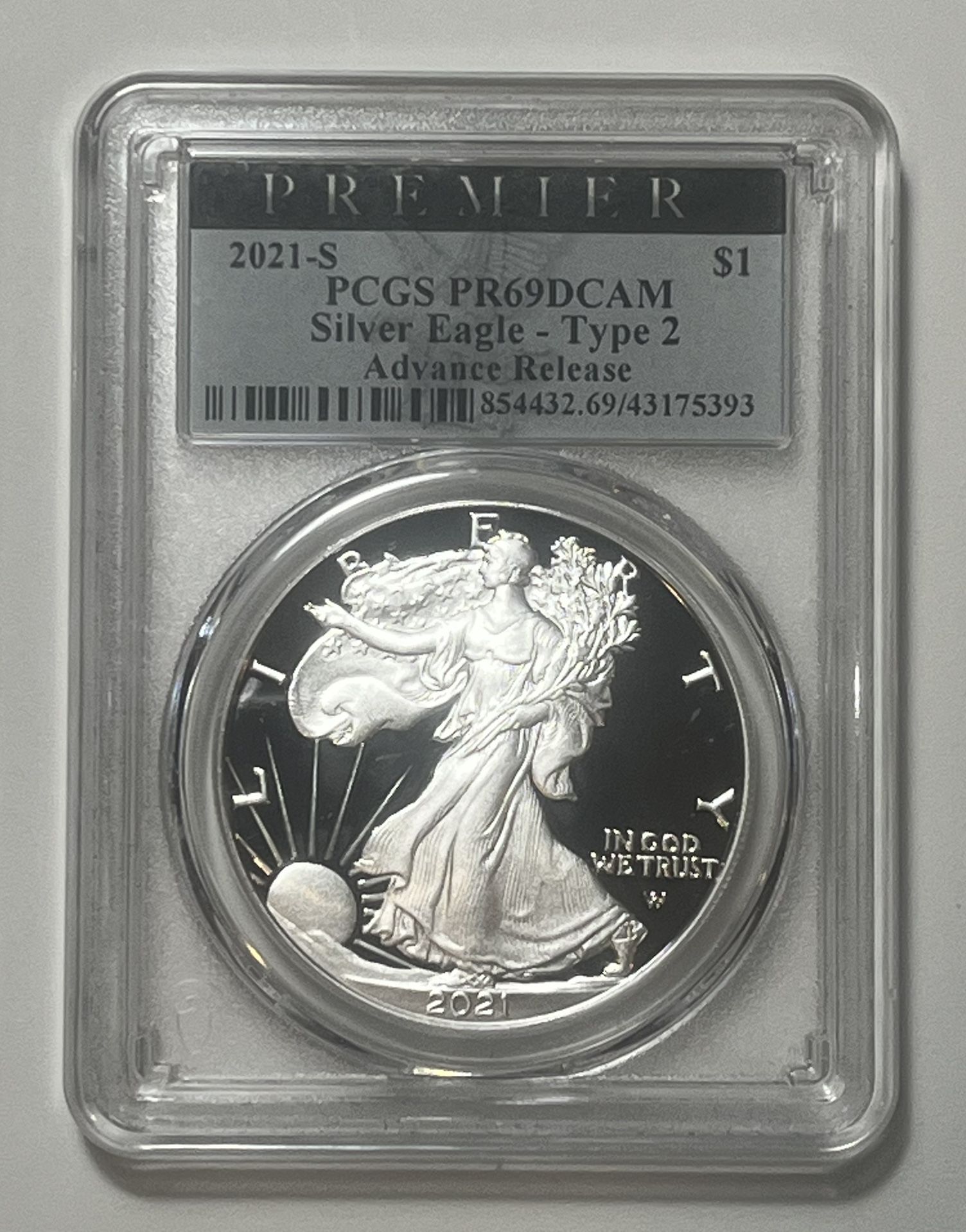 2021-S Proof American Silver Eagle PCGS PR69