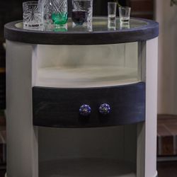 Refurbished End Table / Bar Cart