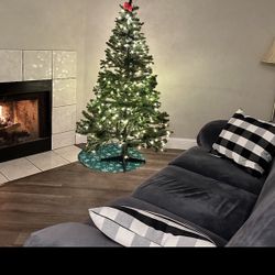 Comfy Leather Sofa w| Velvet Cover