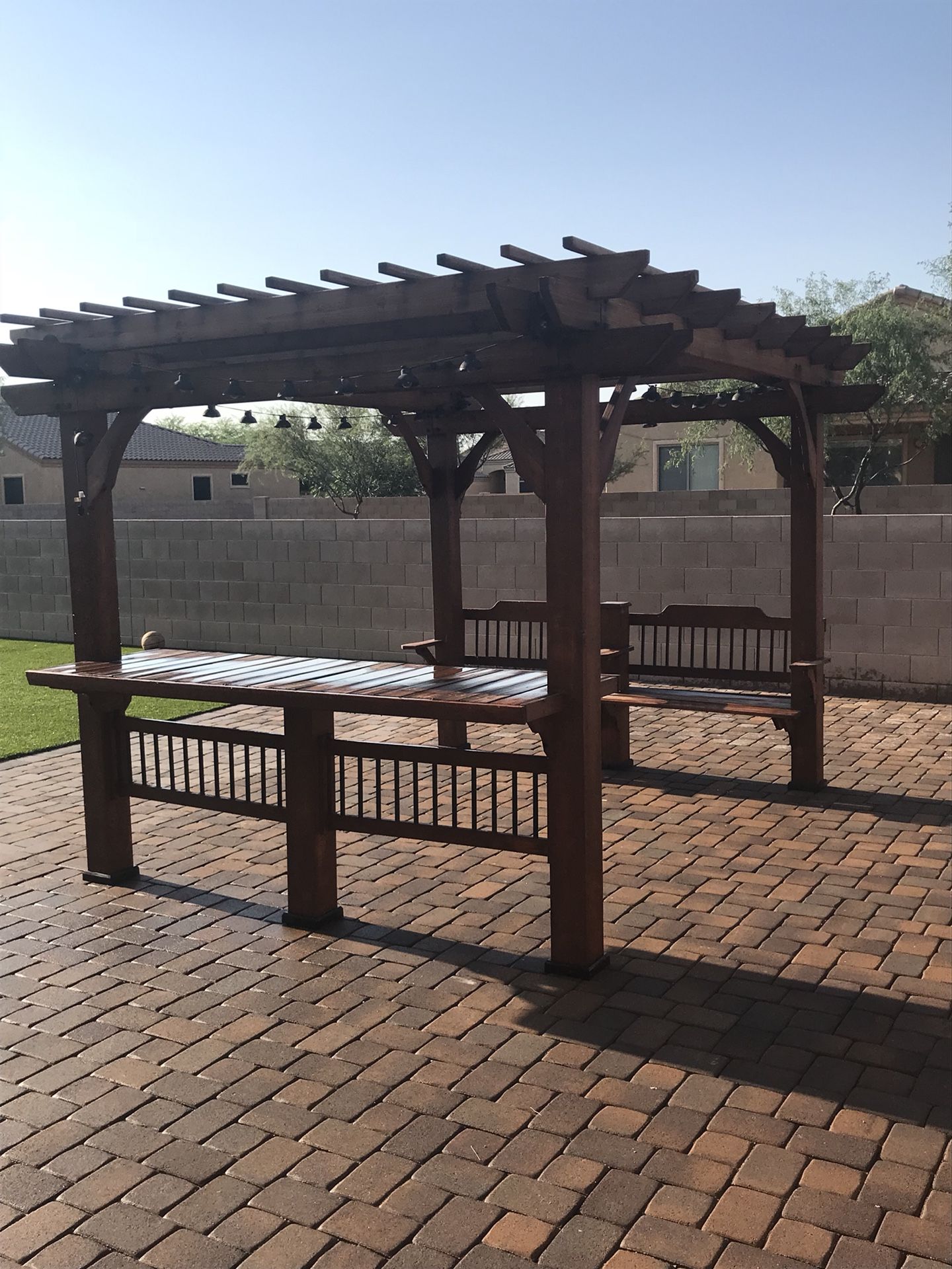 10*12 Cedar Pergola from Sams Club