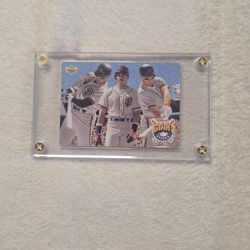 Will Clark, Barry Bonds And Matt Williams 