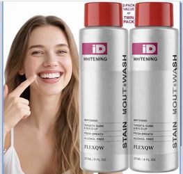 2 Pack  Stain-Removing Mouthwash, Deep Cleans Gunk & Refreshes Breath Gentle Oral Care with Essential Oils, Long-Lasting Freshness, 8OZ