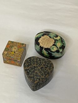 3 Trinket Boxes From India — Handmade