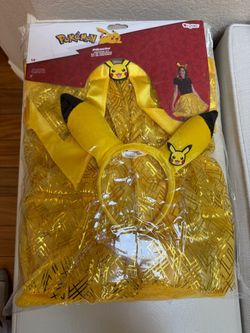 Pikachu Pokemon Adult Women’s Halloween Costume One Size Fits All