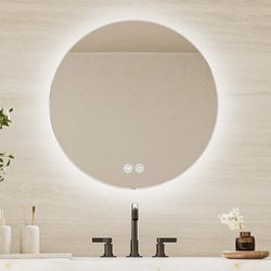 Tetote Bathroom Mirror 28” Round