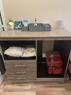 3 Drawer Cabinet w/micro fridge Insert 