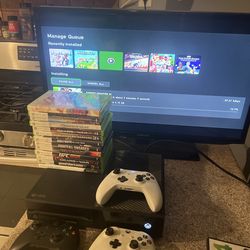 Xbox One Bundle. All cords, 3 controllers, console and games. All tested and working.