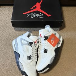 NEW Nike Air Jordan 4 Retro White Cement (2025) Size 12